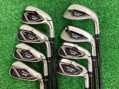 TaylorMade M4 Iron Set 5-9,Pw,Aw,Sw 8pc Flex Stiff FUBUKI TM6 Graphite - Image 1 of 4