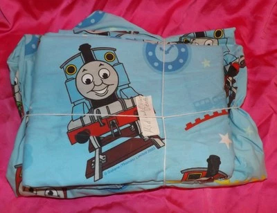 💥THOMAS & FRIENDS ПОЕЗД ДВИГАТЕЛЬ TWIN КРОВАТЬ ПРОСТЫНЯ КОМПЛЕКТ 1 ПЛОСКИЙ 1 РЕЗИНКЕ 1 НАВОЛОЧКА - Изображение 1 из 2
