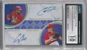 CGC 10 GEM MINT 10 - Abbott Encarnacion-Strand 2024 Topps Dynamic Duals Auto /50 - Picture 1 of 2