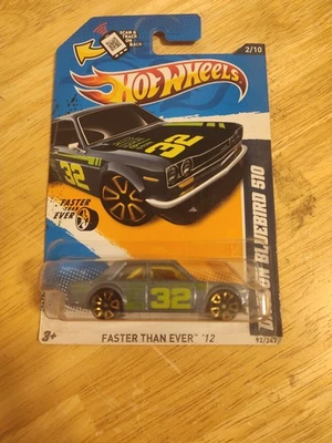 Hot Wheels Datsun Bluebird 510 azul nuevo #92 más rápido que nunca 2012 retro V5578 Foto 1 de 4