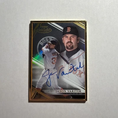 2021 Topps Gold Label Gold Frame Jason Varitek Auto #FA-JV - Image 1 of 2