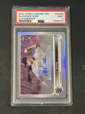 2022 Topps Chrome Update - MacKenzie Gore RC Auto - Refractor - PSA 9 - Image 1 of 4