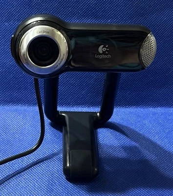 Logitech QuickCam Pro 9000 Webcam V-UBM46 USB Camera With Mic Carl Zeiss 2MP - Image 1 of 4
