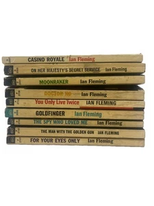 James Bond 007 by Ian Fleming Lot of 9 Signet Paperback Books Vintage Classics - Picture 1 of 24