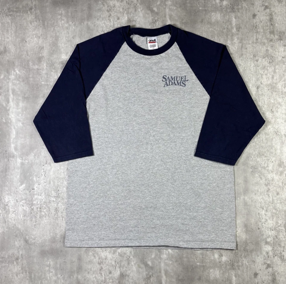 Camiseta Raglán Samuel Adams De Colección Promoción Cerveza Adulto Talla Grande Años 90 Foto 1 de 4