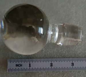 Großer Vintage Kristall Karaffe Stopfen - Bild 1 von 3