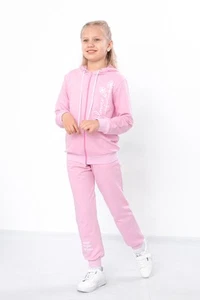Girls’ Clothing Set – Hoodie & Pants with Elastic Cuffs, Stylish Print, Any s... - Picture 1 of 5
