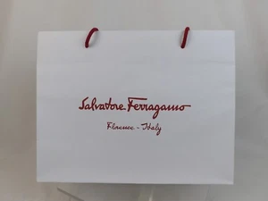 NEW SALVATORE FERRAGAMO WHITE PAPER SHOPPING GIFT BAG GOOD FOR SHOES 15"x 12" - Picture 1 of 4