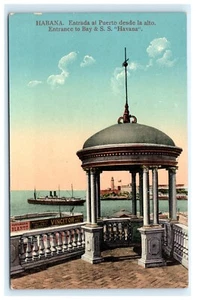 Habana Entrada a Bahía y S.S. Habana Entrada al Puerto desde la alto Postal D7 - Imagen 1 de 2