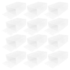 12 PCS Shoe Box Storage Artifact Organiser Shoes Organizer Boxes - Picture 1 of 12