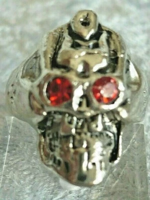 großer TOTENKOPF Ring Folklore Schmuck silber Gr. 20 21 22 NEU #6 - Bild 1 von 3