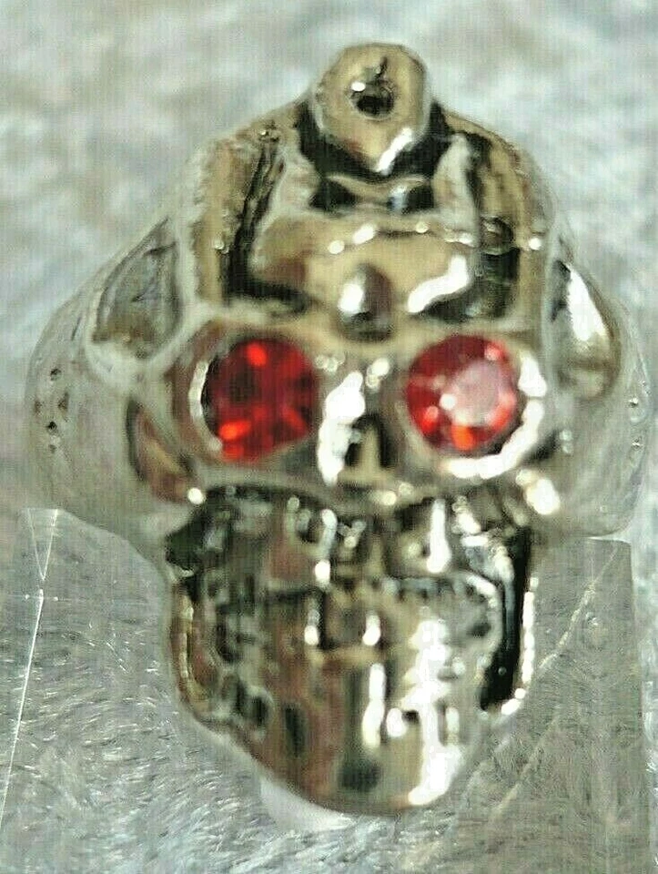 großer TOTENKOPF Ring Folklore Schmuck silber Gr. 20 21 22 NEU #6 - Bild 1 von 3
