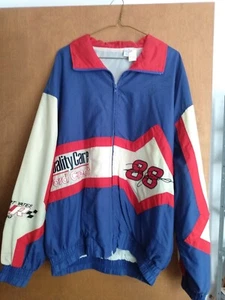 Cortavientos vintage autógrafo Dale Jarrett 88 Robert Yates carreras Ford Nascar  - Imagen 1 de 7