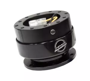 NRG Racing Steering Wheel Quick Release Gen 2 Black Body & Black Ring Universal - Picture 1 of 3