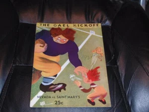 1935 NEVADA AT SAINT MARY'S FOOTBALL PROGRAM - Picture 1 of 2