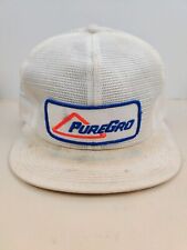 Vintage K Brand USA MADE Pure Gro Patch Mesh Trucker Hat Snapback Cap