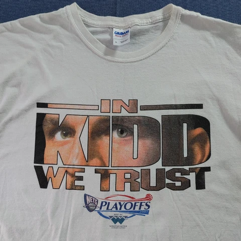 In Kidd We Trust Playoffs 2007 White Graphic T Shirt Mens XL_by Gildan_27x23 Cover