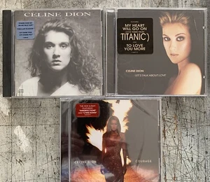 3 Celine Dion CDs Courage, Unison and Let’s Talk About Love - Picture 1 of 4