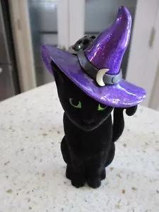 Bath & Body Works 2022 HALLOWEEN WITCH HAT BLACK CAT Wallflower Plug Night Light - Picture 1 of 1