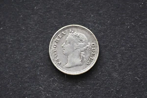 Straits Settlements (QV) 1889 5 cents Silver Coin ( Wt : 1.34 g ) C534 - Picture 1 of 9