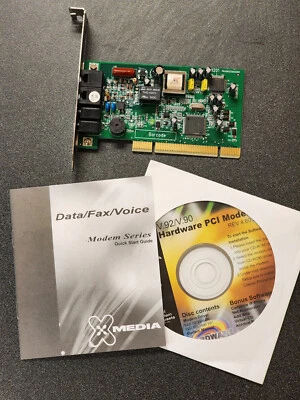 X-Media Intel V.92/V.90 PCI Card Modem DQ82536EP W336QL01 SELA2 - Image 1 of 4