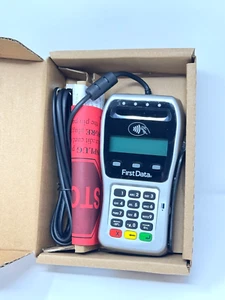 FIRST DATA FD-35 PINPAD USB NFC ApplePay Credit Card Terminal COMPLETE IN BOX - Picture 1 of 11