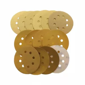 5'' 125mm Hakenschleife 8 Loch Orbitalschleifer Papier Schleifpapier 40 - 1000# - Picture 1 of 15