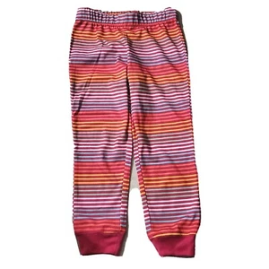 Cat & Jack Pajama Pant Girls Toddler XS 4 5 Red Striped Cuffed Elastic Waist New - Picture 1 of 2