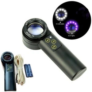 10X 20X Luxury Hand-held Antique Jewelry Diamond Appraisal LED Magnifying Glass - Picture 1 of 20