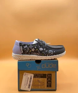 Hey Dude Girl's Wendy Youth DOODLE BLACK EU 29 US Kid's 10 EU 29 - Picture 1 of 5