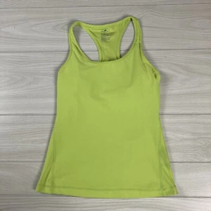 GapBody Sz Small Top Green Built in Bra Razerback Stretch Jersey Knit Activewear - Picture 1 of 10