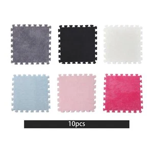 10Pcs Carpet Squares Puzzle Mat Square Tiles for Parlor Decor Home Playroom - Picture 1 of 31
