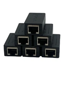 Łącznik liniowy RJ45 Cat7 Cat6 Cat5e Cat5 Ethernet LAN Kabel sieciowy Adapter 6pk - Zdjęcie 1 z 6