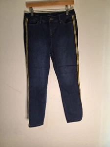 Petite Charter Club Womens Blue Stretch Jeans~Side Stripe~Size 6 Petite (258) - Picture 1 of 5