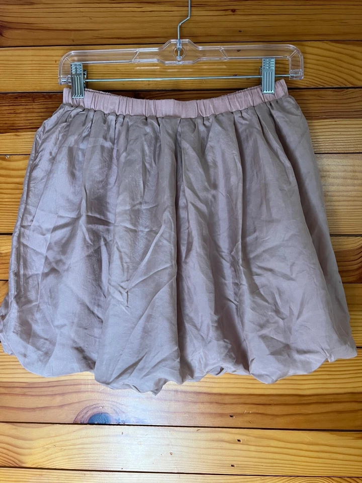 Crewcuts Silk Bubble Skirt EUC Girls Light Dusty Rose Lined Size 12 - Image 1 of 1