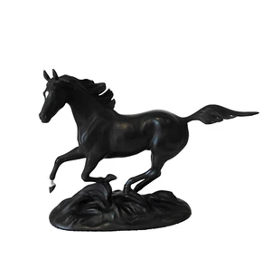 Figura de belleza negra Franklin Mint de Pamela du Boulay 1986 caballo de porcelana - Imagen 1 de 8