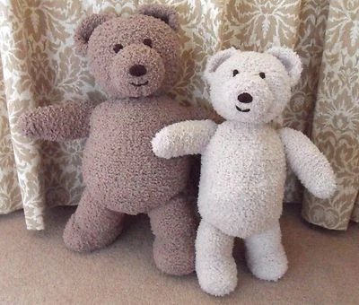 LAINEKNITS Knitting pattern Teddy Bear Sirdar Snuggly Snowflake DK or Chunky cuddle snuggle
