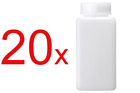 20X 100Ml Semi-Transparent Pe Square Bottle, Plastic Bottle, Laboratory Bottle
