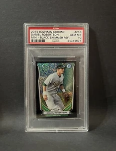 2014 Bowman Chrome Mini Black Shimmer Refractor Daniel Robertson PSA 10 Gem Mint - Bild 1 von 2