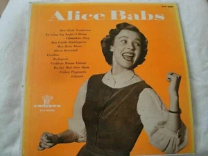 ALICE BABS VINYL LP 1957 CANDENCE RECORDS MONO DEN GLADE VANDRAREN, COCOLINO EX - Picture 1 of 4