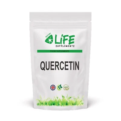 NUTRI LIFE SUPPLEMENTS Quercetin 500mg Best Capsules 98% Genuine Extract UK Supplement