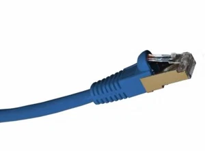 Shielded CAT6 - 1 Foot Blue STP Cable - Picture 1 of 6
