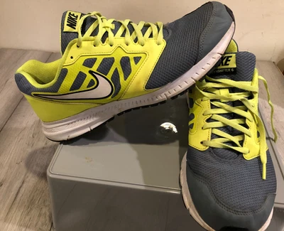 NIKE DOWNSHIFTER 6 ROZ  TRAINERS SIZE UK 11 GREEN / GREY - Image 1 of 4