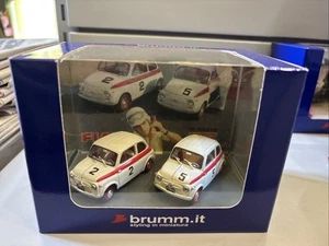 Brumm Museo Botta Esemplare 05 Set Pubblicità Fiat 500Sport Tetto Metallico 1958 - Imagen 1 de 4