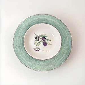 Vintage Wedgwood Sarah's Garden Suppen-/Nudelschale mit flachem Rand Olea - Bild 1 von 5