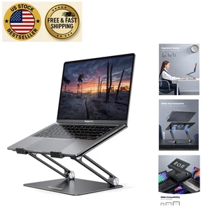 Foldable Laptop Riser Holder: Lightweight Ergonomic Stand for 10-17.3'' Laptops - Picture 1 of 9