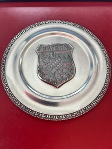 Zinn Wandteller, Bayern ca. 430 Gramm Bavaria Zinn-Hand Made gebraucht - Bild 1 von 6