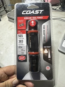 Coast Alkaline Dual-power Flashlight Twist Focus New - Picture 1 of 2