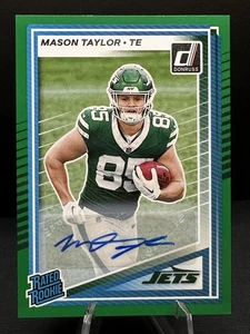 2025 Panini Donruss - Rated Rookie Mason Taylor #328 Green Autographs (AU, RC) - Picture 1 of 2