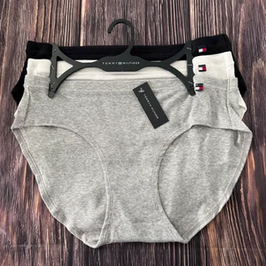 Tommy Hilfiger Womens 3 Pack Cotton Blend Rib Hipsters Size Large - Picture 1 of 5